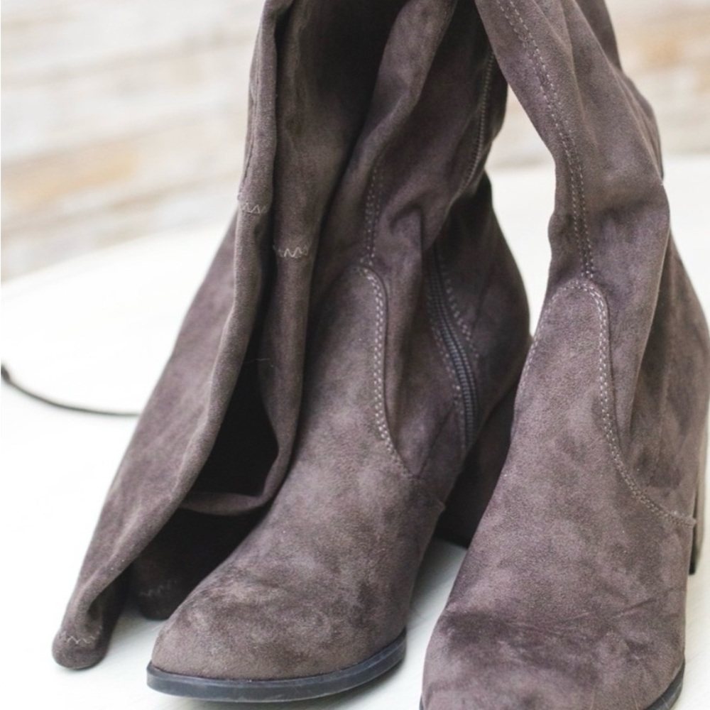 Unisa Gray Over the Knee Boots